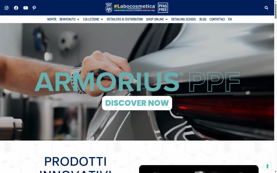 LaboCosmetica website built by REGICODE